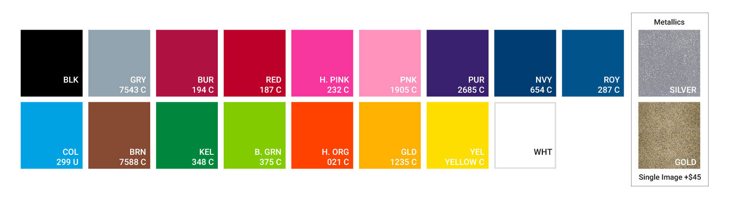 Stock Color Chart